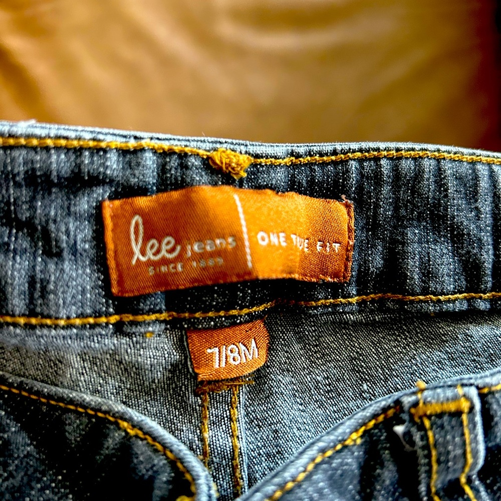 Lee jeans- size 7-8 black wash demon